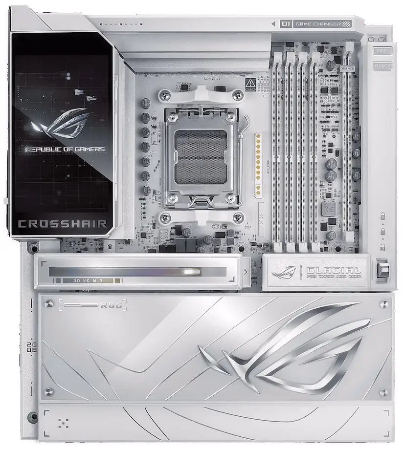 Delicias PC - Montaje Placa Base ASUS ROG CROSSHAIR X870E GLACIAL Delicias